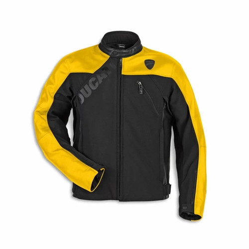 Giacca mezza pelle ducati logo - giacca,