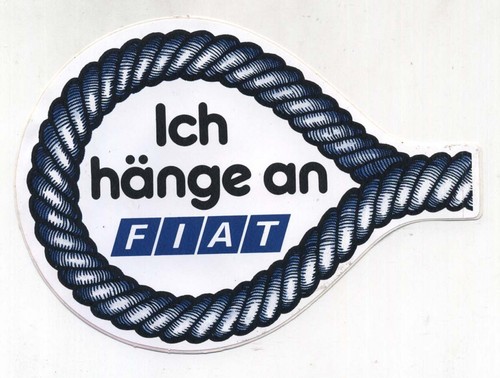 Adesivo ich hange fiat auto - hange,