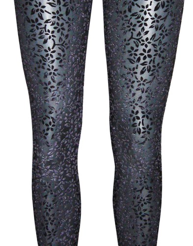 Leggins pizzo velluto - , tulle