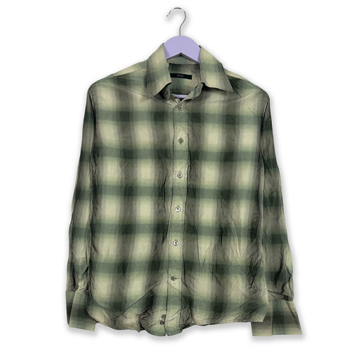 Camicia gucci quadri grigia - camicia, a