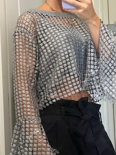 Top zara con maniche nero - zara,
