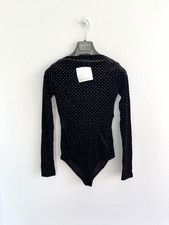 Body Zara nero argento glitter