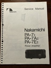 Nakamichi 7ii 7aii - pa-7ii, pa-7aii