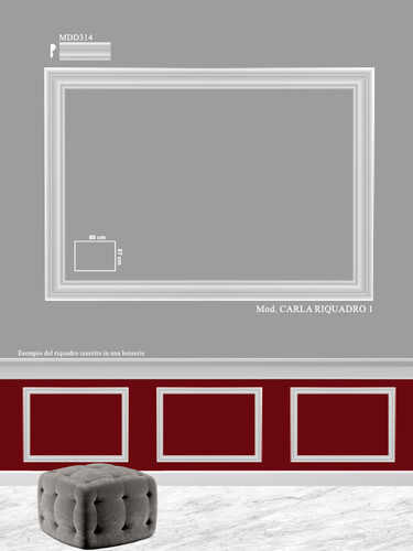 Riquadro adesivo per parete