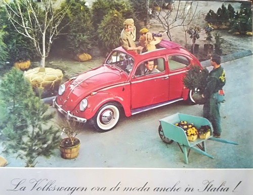 Vecchia pubblicita beetle - vecchia, vw