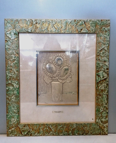 Quadro argento girasoli - quadro, in