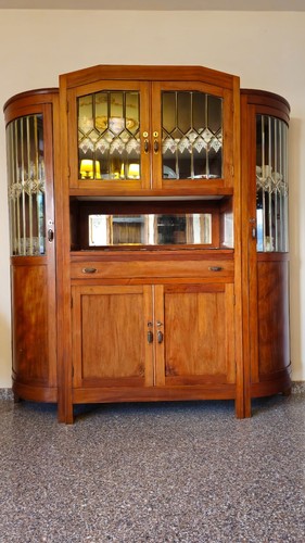 Credenza antica legno con - legno,