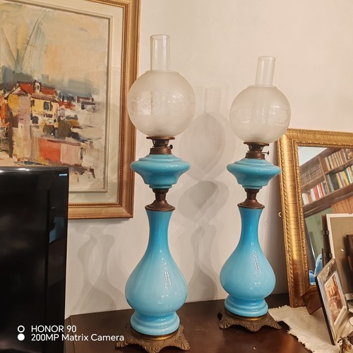 Coppia antiche lampade - coppia,