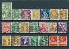 1900/14  FRANCOBOLLI  SVIZZERA LOTTO VALORI USATI  F/4256