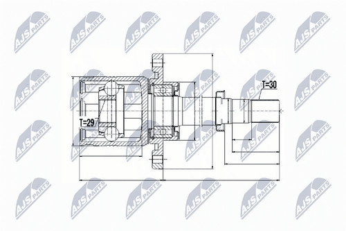 Nty kit giunti albero - kit,