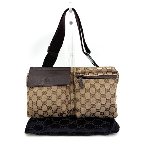 Gucci borsa pelle - e, tela