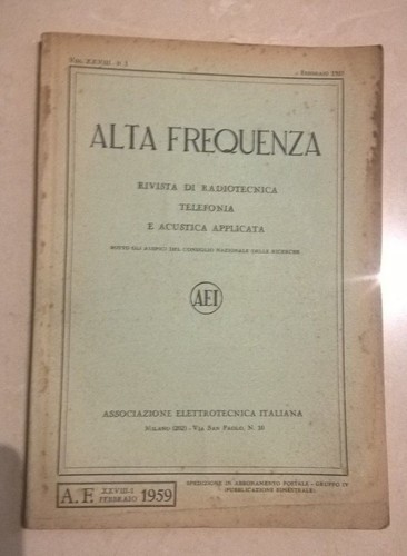 Alta frequenza rivista - alta,