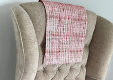 Coprisedia Schienale Antimacassar Divano Poltrona 1x ROSSO REVERSIBILE ULTIMO