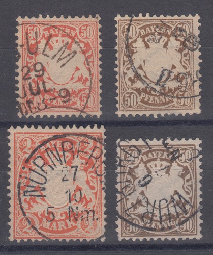 Bavaria usato 1876 81 - bavaria, 1876-81