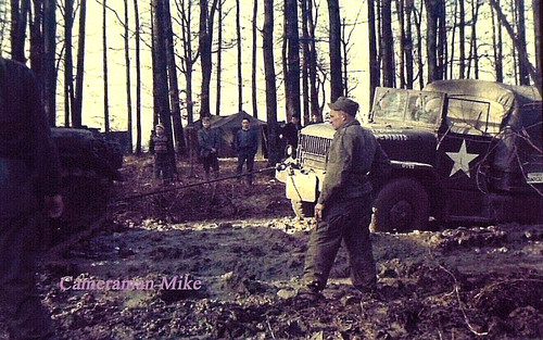 Army jeep soldiers - jeep, winching