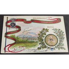 Cartolina 61° Reggimento Fanteria - Borgo-Levico-Primolano Vigolo - 1866