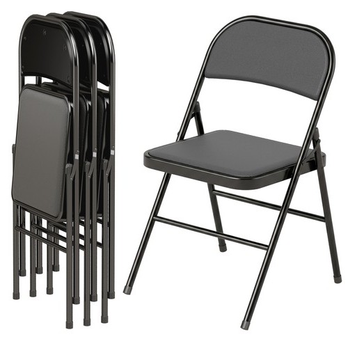 Homcom set sedie - sedie, pieghevoli