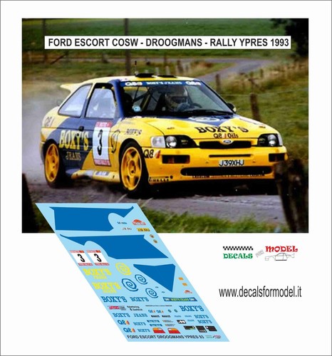Decals ford escort gr a - decals,