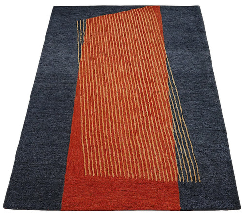 Tappeto arancione blu 160x230