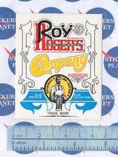 ADESIVO STICKER VINTAGE AUFKLEBER AUTOCOLLANT ROY ROGERS TRADE MARK JEANS