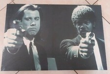 Quadro Stampa Su Tela Con Telaio In Legno Scena Film Pulp Fiction 54x36cm