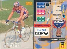 ROBERTO CONTI-ceramica panaria-vinavil-N.87-R@R@ CARD CICLISMO MERLIN 96-NEW