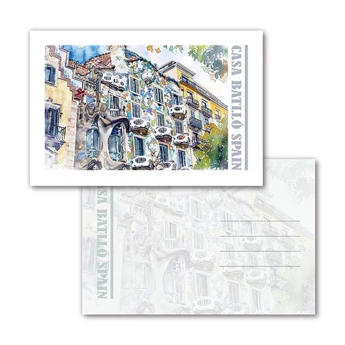 Cartolina casa batlló - cartolina,