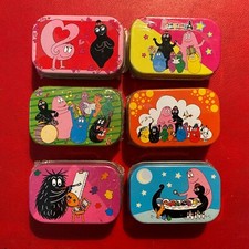 6 TIN BOX SCATOLINE in metallo BARBAPAPA' Dynit (2010) BOX Modellino NUOVO