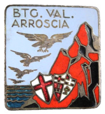 DISTINTIVI ALPINI REGNO 1939 BTG VAL ARROSCIA ITALIAN WW2 ALPINE BADGE