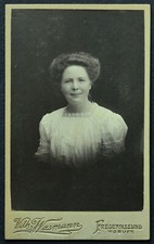 Foto CDV donna, foto. Vilh. Wasmann, Frederikssund, Danimarca (6333)