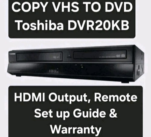 Toshiba dvr20 copia vhs dvd - toshiba,