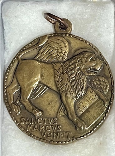 Medaglia leone san marco - leone,