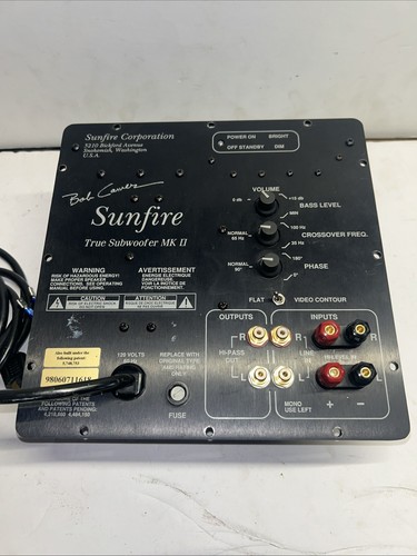 Sunfire true subwoofer ii - sunfire,