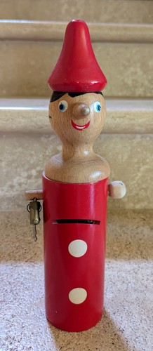 Pinocchio salvadanaio legno - salvadanaio, in