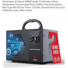 Generatore di Ozono 40000 mg/h, Purificatore d'Aria Deodorante Professionale 