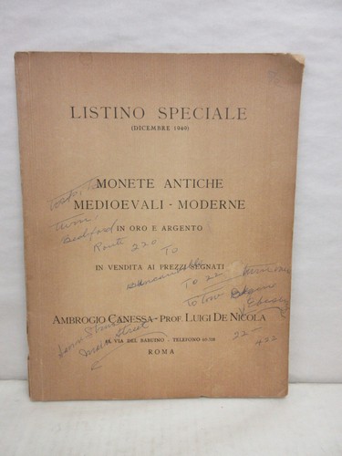 Catalogo listino prezzi monete - catalogo,