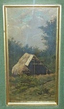 CAROSI ALBERTO,XXV Campagna Romana, dipinto antico olio su tavoletta ,primo '900