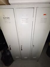 ARMADIO ARMADIETTO SPOGLIATOIO 2 POSTI METALLO 68 x 34 x H179 Cm PRATIKO GRIGIO