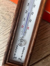 Antico termometro olandese vintage tubo a spirale NOS - senza mercurio