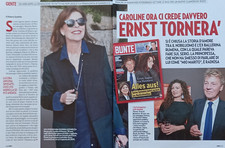 Italian Clipping Ritaglio 2015 CAROLINE CAROLINA DI MONACO ora ci crede 3 PAGINE