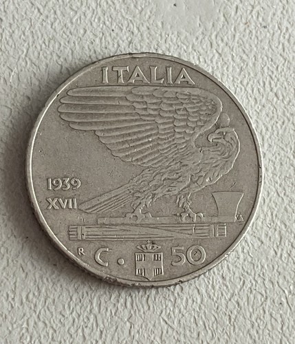 1939 italia centesimi - 1939, 50