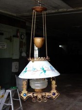 ANTICA LAMPADA DA BIBLIOTECA A