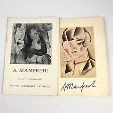2 CATALOGHI ALBERTO MANFREDI: Oli, acquerelli, incisioni (1973, 1976)