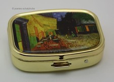Portapillole Contenitore Pillole Con Specchio Van Gogh Café De Nuit Portapillole