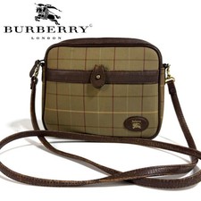 BURBERRY canvas leather