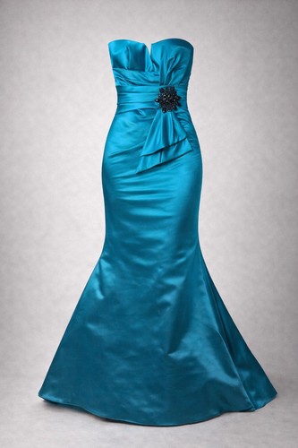 Pronovias teal evening dress - evening,