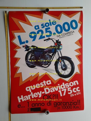 Harley davidson 175 poster - 175, ss