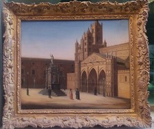 olio su tela metà Ottocento