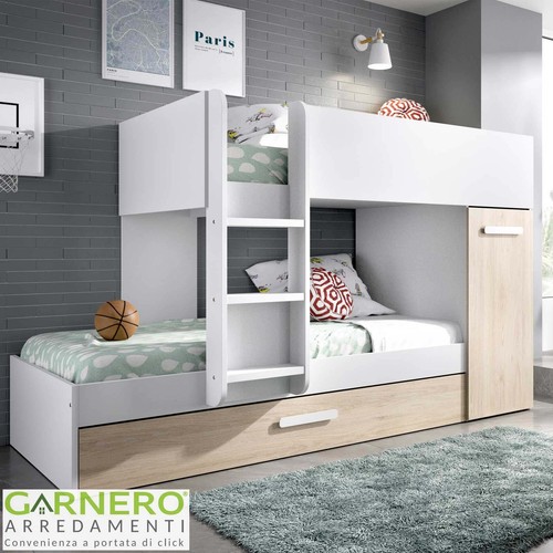 Letto castello con armadio - castello,