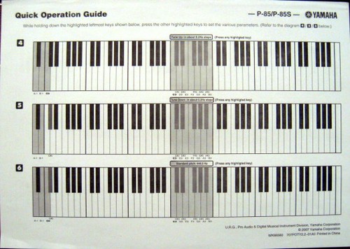 Yamaha 85s pianoforte - p-85s,